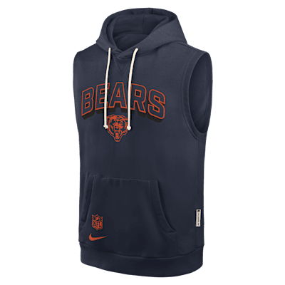 【NIKE】Chicago Bears Sideline Team Issue Club Chicago Bears Sideline Coach Men's Nike NFL 1/2-Zip Short